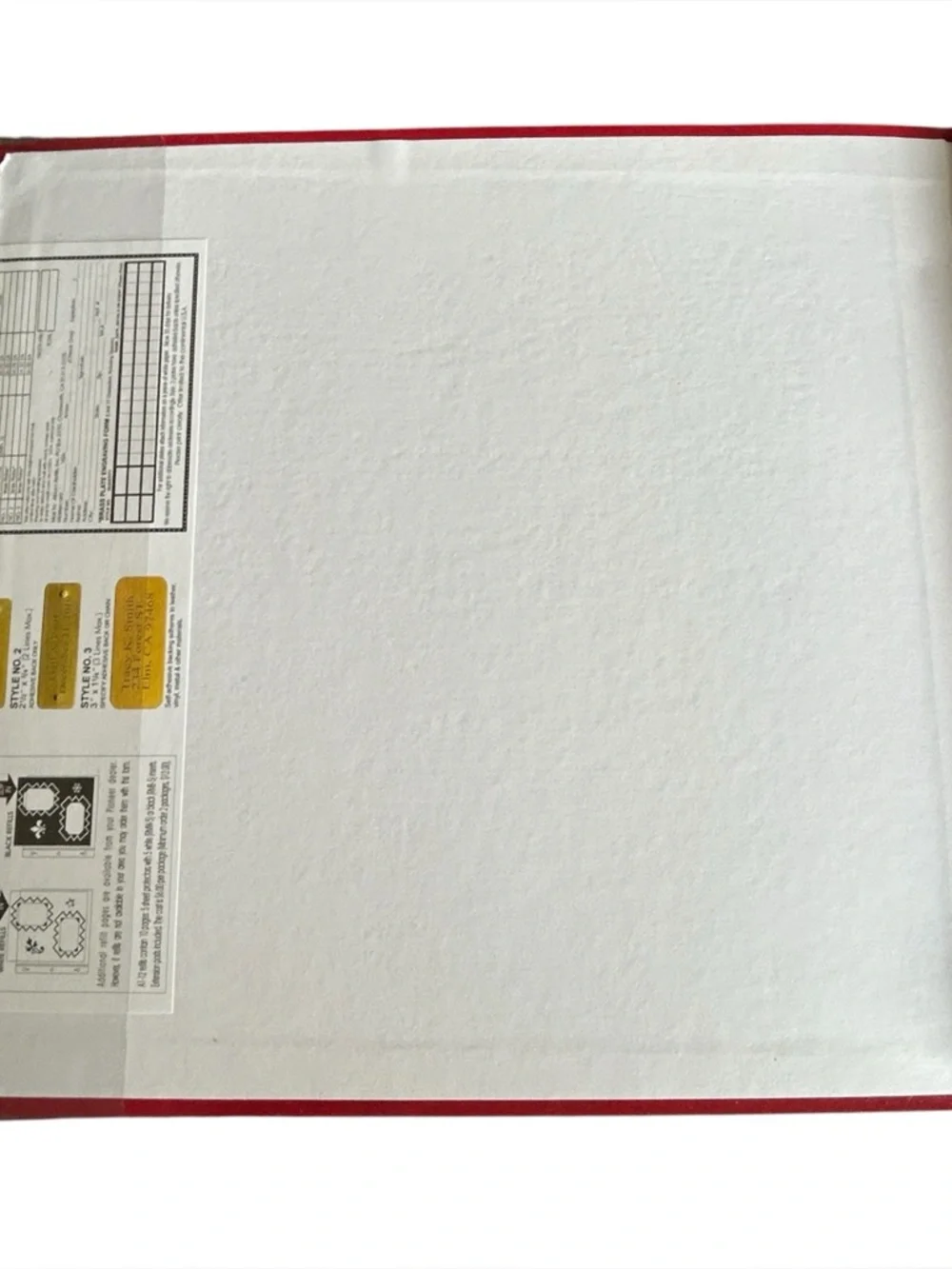 Pioneer Alpha-1 12x12 Red Scrapbook Album 10 Pages Protector NEW